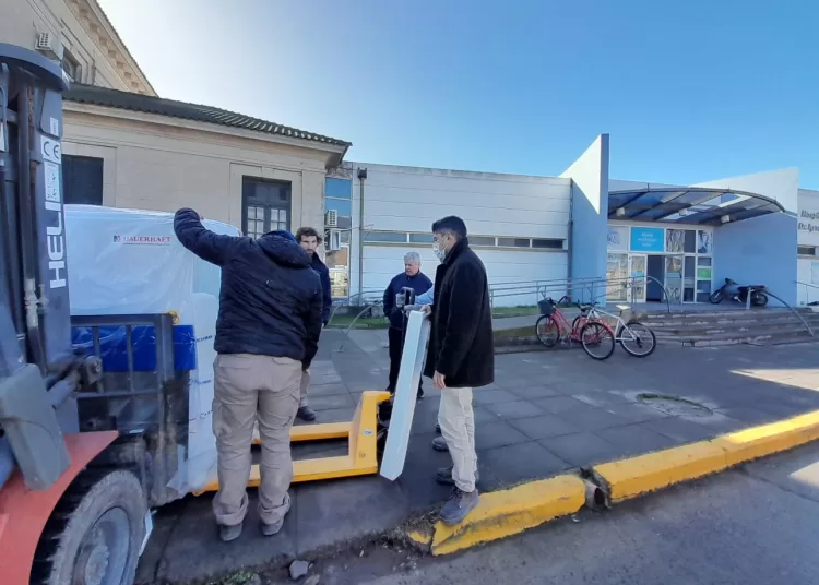 Avanzan con la obra de Oncología en el Hospital y recibieron nuevo equipamiento