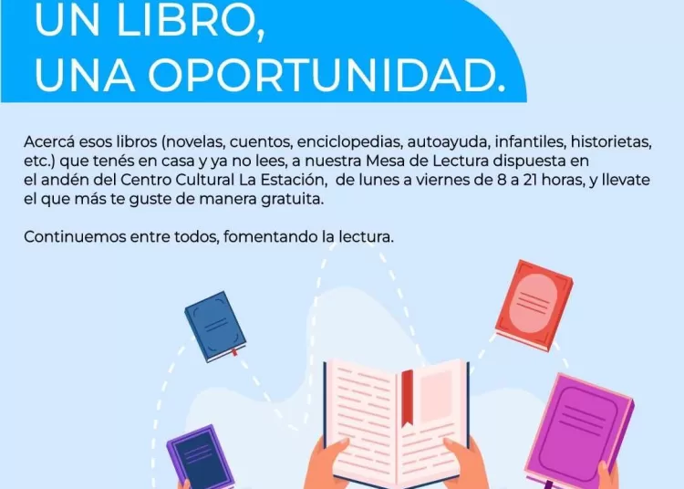 Convocan a «Un libro, una oportunidad» en La Estación
