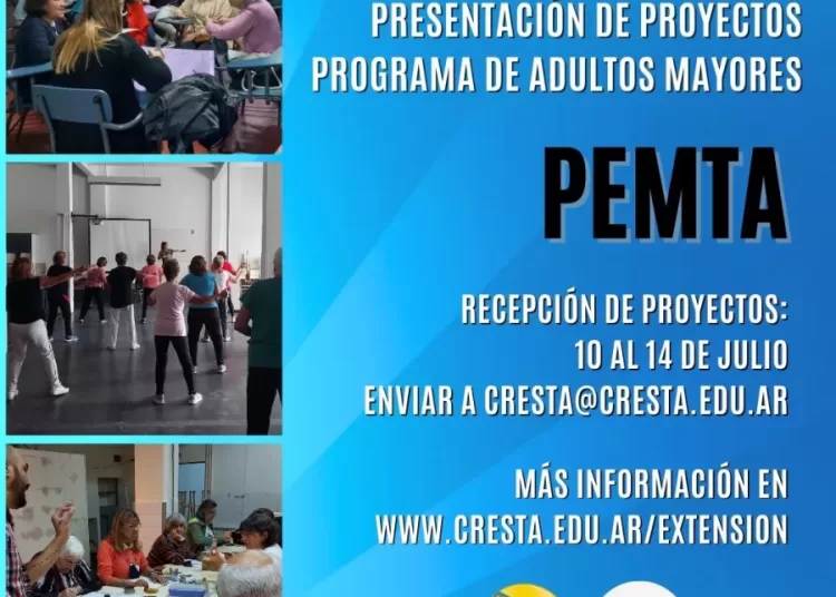 Convocatoria abierta para presentación de proyectos para el Programa de Adultos Mayores (PEMTA)