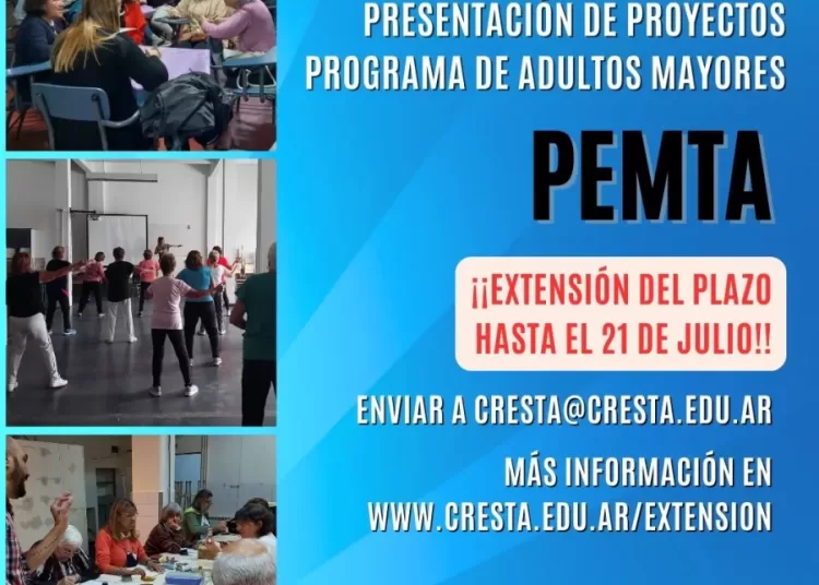 Convocatoria abierta para presentación de proyectos para el Programa de Adultos Mayores (PEMTA)