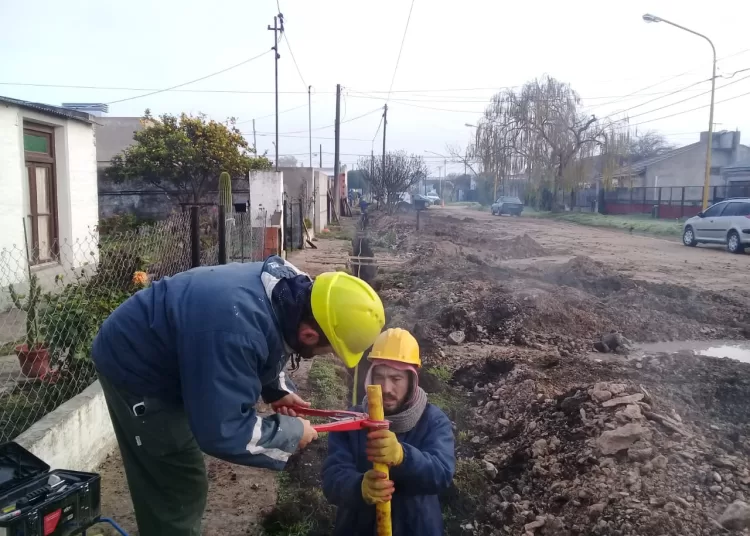 Nueva obra de extensión de gas