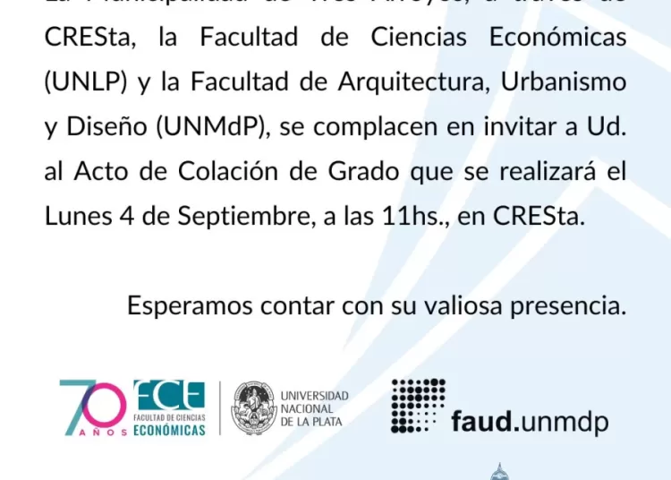 CRESta: Acto de colación de grado