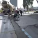 Trabajos en la rotonda de Av. Libertad y Av. Moreno