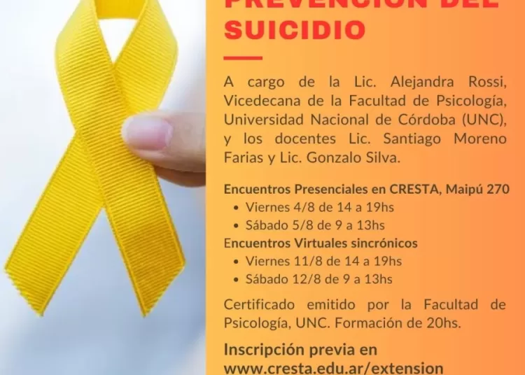 Jornada de prevencion del suicidio en CRESTA