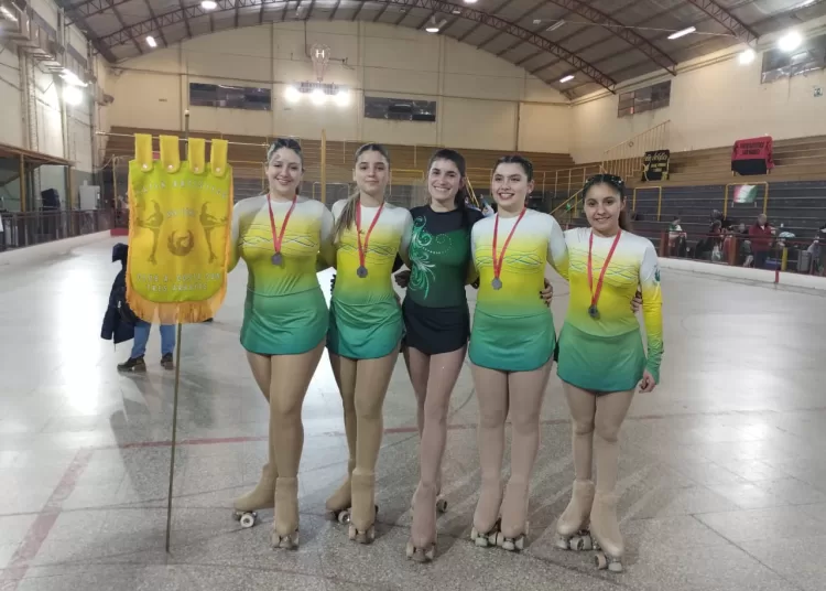 Patinadoras de Costa Sud, presentes en el Regional de Patín en Huracán