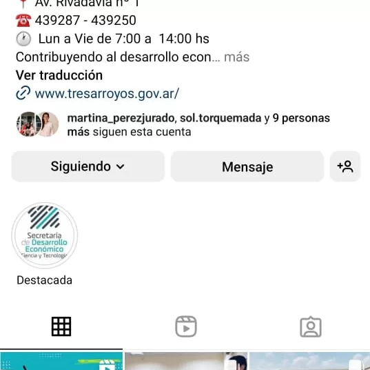 Lanzaron la cuenta de Instagram de la Secretaría de Producción