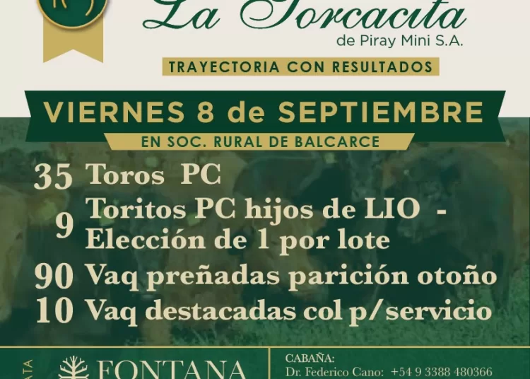 “La Torcacita” remata hoy en Balcarce