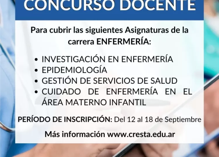 CRESta – UPSO: Llamado a concurso docente