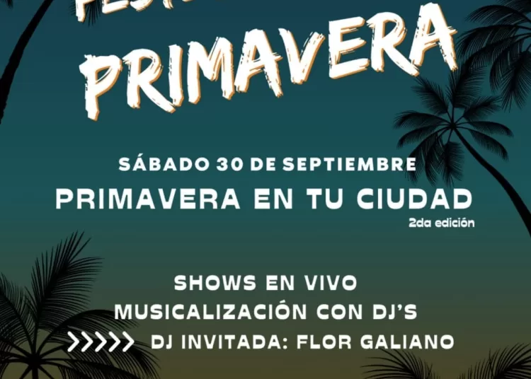 El sábado, segunda edición de “La Primavera en tu Ciudad”