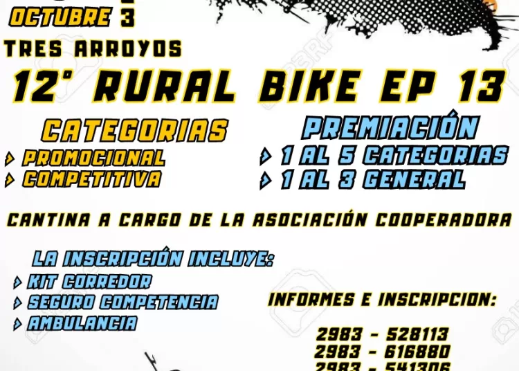 El rural bike de la Escuela 13 llega a su 12º edición