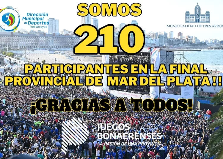210 deportistas clasificados a las finales de los Juegos Bonaerenses