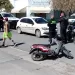 Motociclista herida tras choque en Castelli y Maipú
