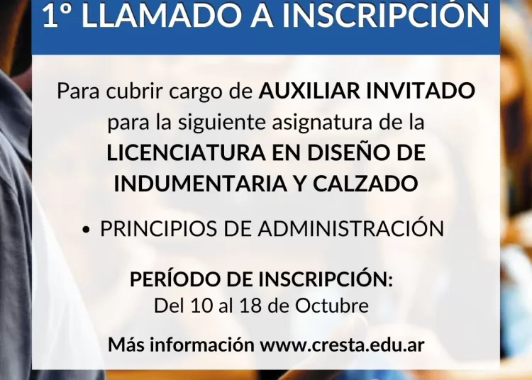 CRESta – UPSO: Llamado a inscripción