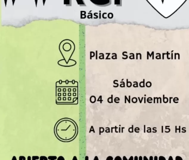 Invitación a capacitación en RCP básico