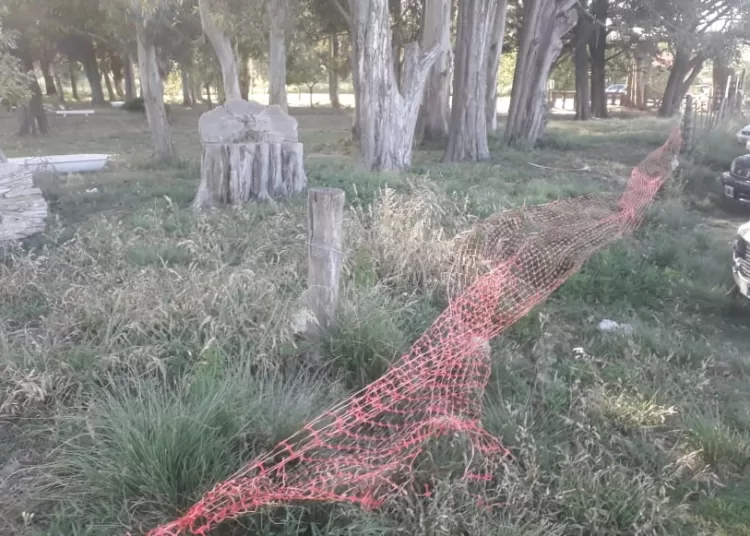 Vandalizaron un alambrado del Parque Cabañas