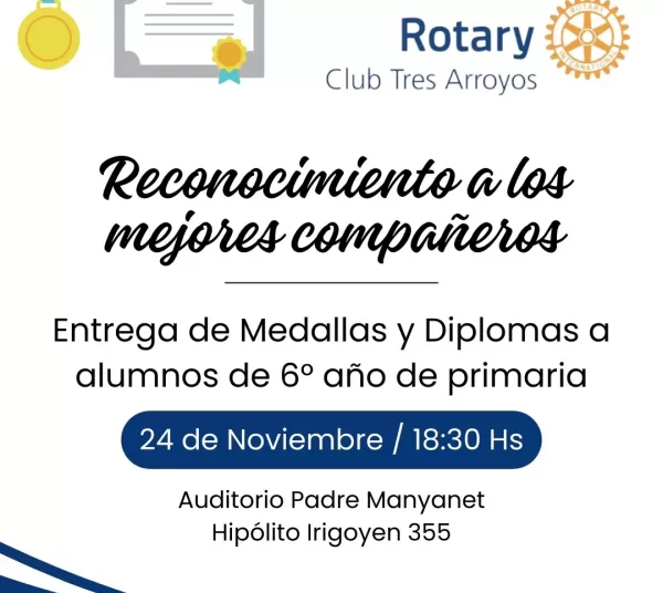 Entrega de la distinción a alumnos elegidos como mejores compañeros