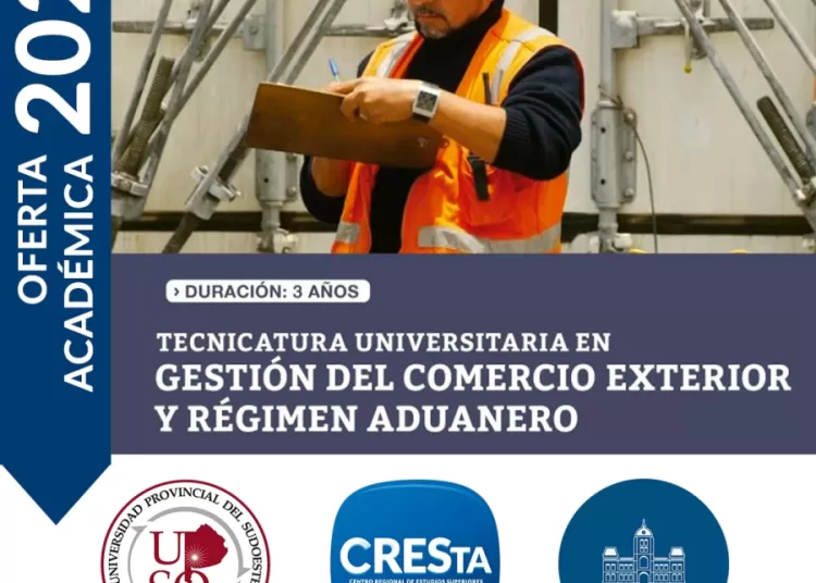 CRESta 2024: Tecnicatura Universitaria en Gestión del Comercio Exterior y Régimen Aduanero