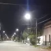 Iniciaron el recambio de luminarias por artefactos LED en la principal avenida de Claromecó