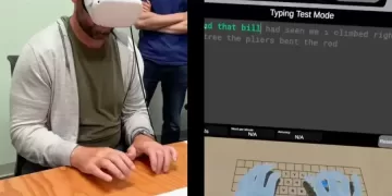 Zuckerberg prueba el Virtual Keyboard de Meta