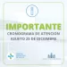 El Hospital tendrá atención como fines de semana y feriados durante la Navidad