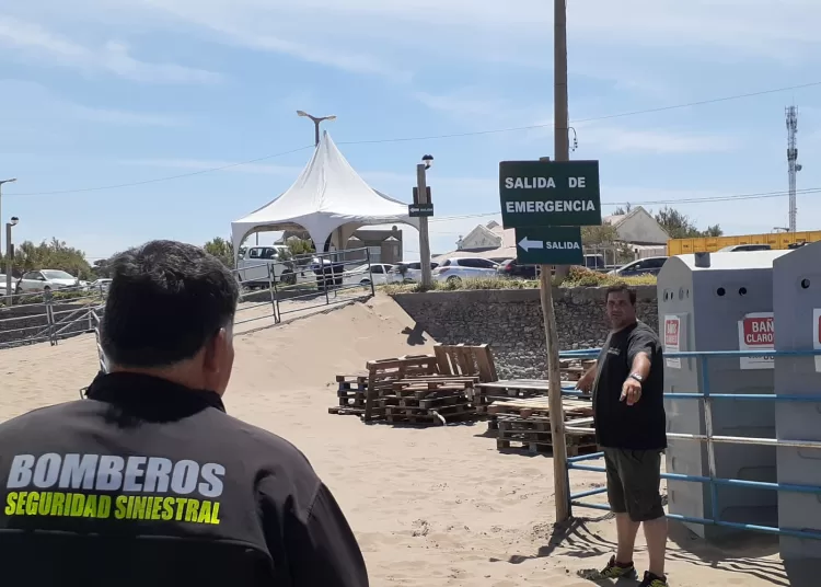 Peritaron las instalaciones para un festejo de Año Nuevo en Claromecó