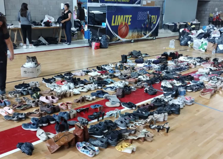 Comenzó la asistencia en el Polideportivo a damnificados por el devastador temporal