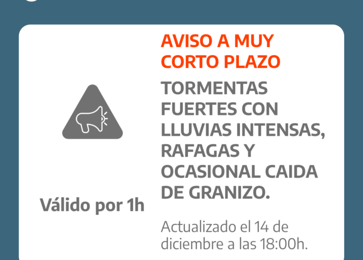 Refuerzan alerta naranja por tormentas y disponen un centro operativo de emergencia