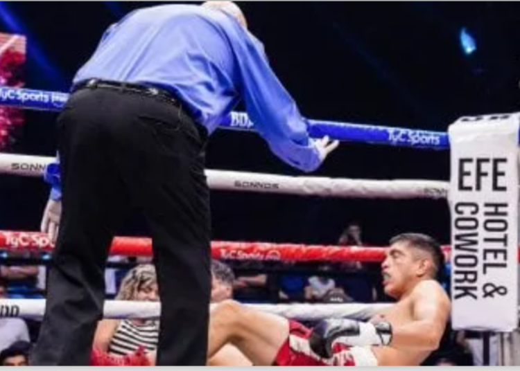 Lemos volvió con todo al Luna Park y derrotó en el primer round a Clavero