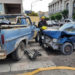 Choque y daños en una esquina céntrica tras desperfecto en los semáforos