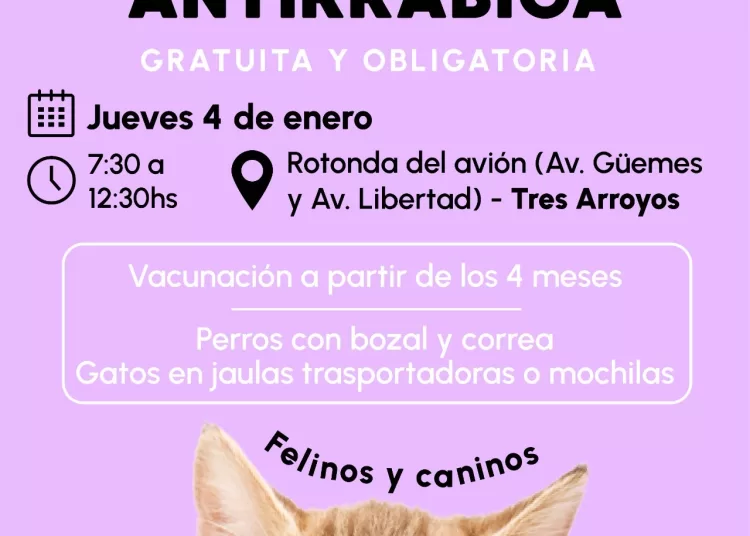 Campaña de vacunación antirrábica y castraciones