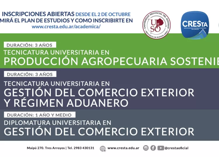 Estudiá en CRESta: Inscripciones abiertas para la oferta académica 2024