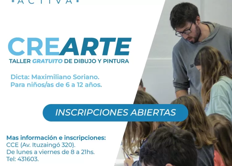 Abren inscripción a dibujo y pintura para niños en La Estación