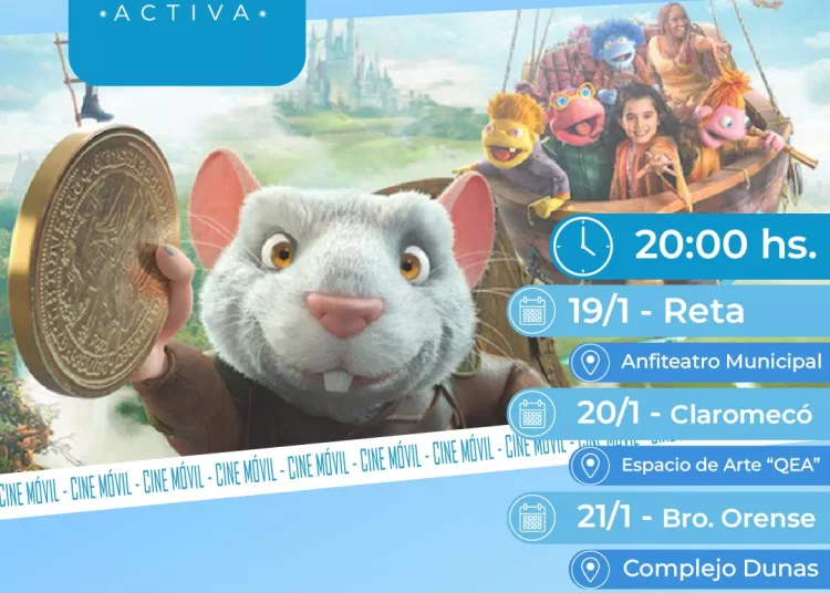 El «Cine Móvil» llegará a los balnearios el próximo fin de semana