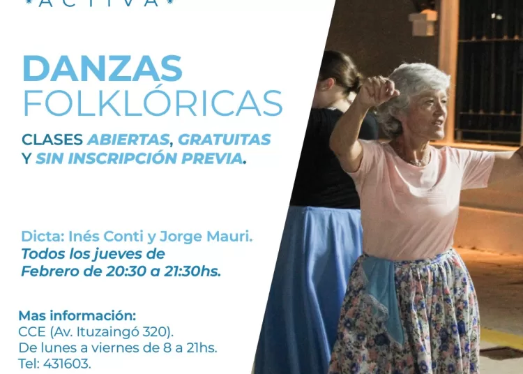 Cultura Activa: Clases abiertas gratuitas de folklore
