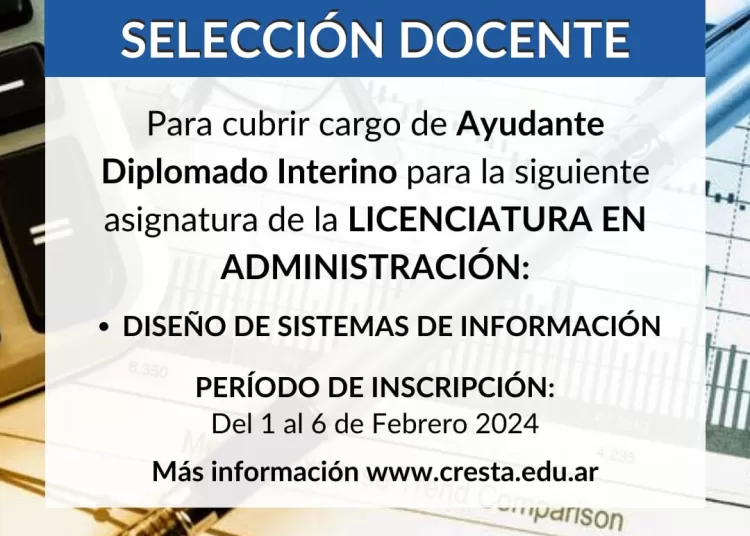 CRESta – FCE-UNLP: Llamado a selección docente
