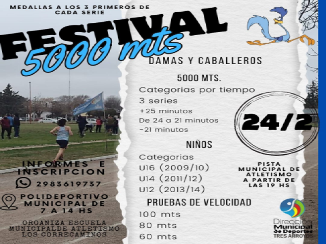 Festival de Atletismo para el sábado