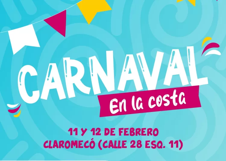 Llegan los festejos de carnaval a Claromecó