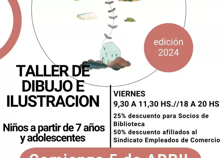 Inscriben para taller de dibujo e ilustración en Empleados de Comercio