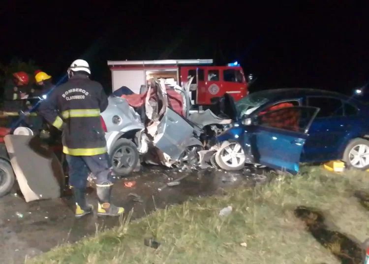 Cinco muertos por trágico accidente frontal en el Monte Guisasola