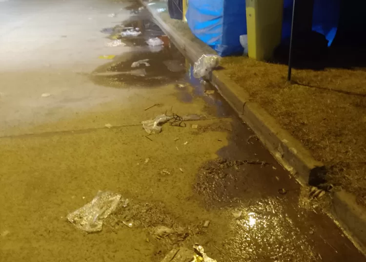 Efectúan operativo de limpieza en el predio triguero