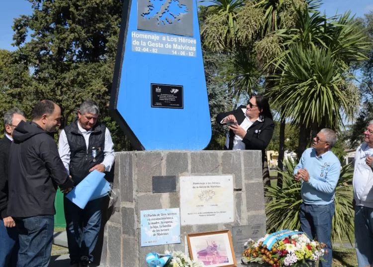 A 42 años de la guerra, oficiaron un nuevo acto por Malvinas