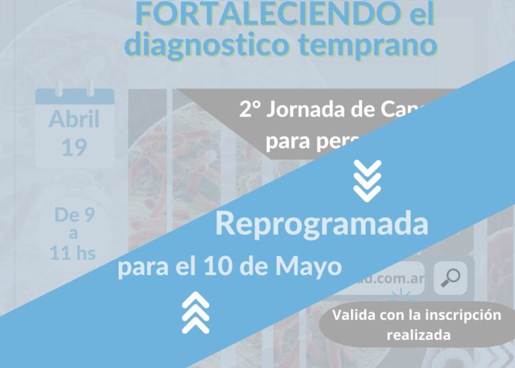 Reprograman capacitación para personal sanitario sobre tuberculosis para el próximo 10 de mayo