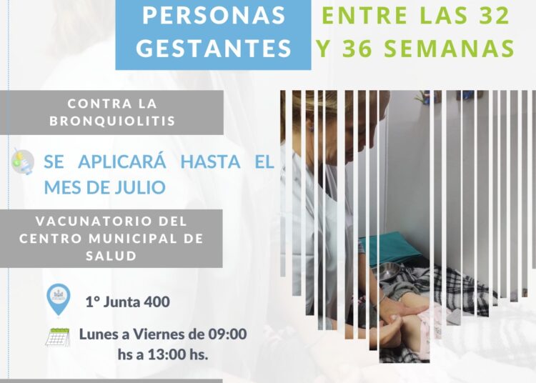 Aplican vacunas a embarazadas para evitar la bronquiolitis en recién nacidos