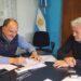 Firmaron convenio para reparar el techo de la Escuela 1