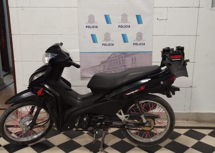 Recuperaron una moto cuyo motor fue denunciado como robado en Necochea
