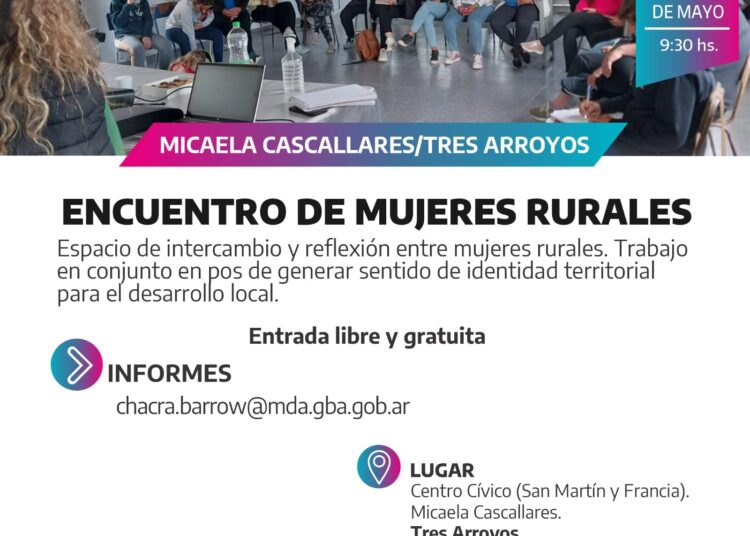 Convocan a encuentro de mujeres rurales en Cascallares