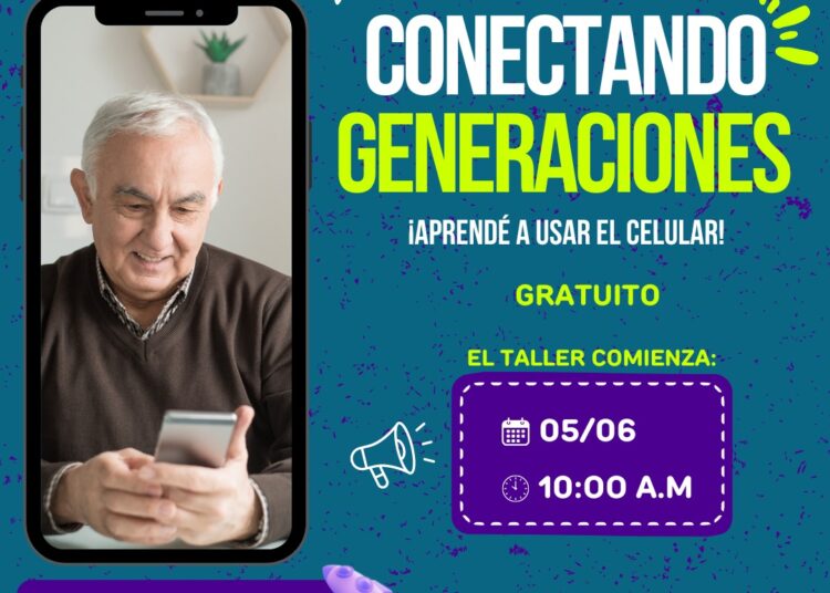 Convocan a taller para adultos mayores sobre uso de celulares