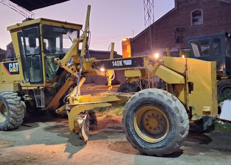Recuperaron una motoniveladora para el arreglo de calles claromequenses