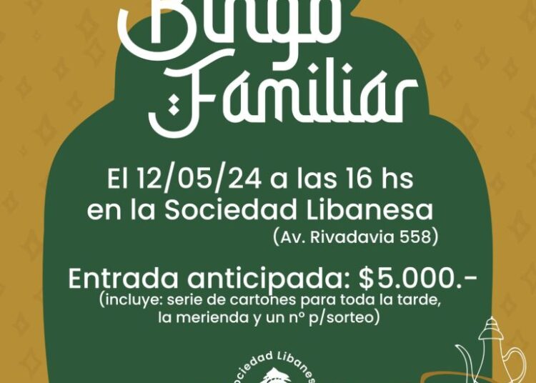 Bingo familiar en la Sociedad Libanesa