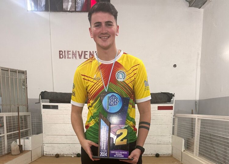 Aristain obtuvo el subcampeonato Provincial Individual de Bochas